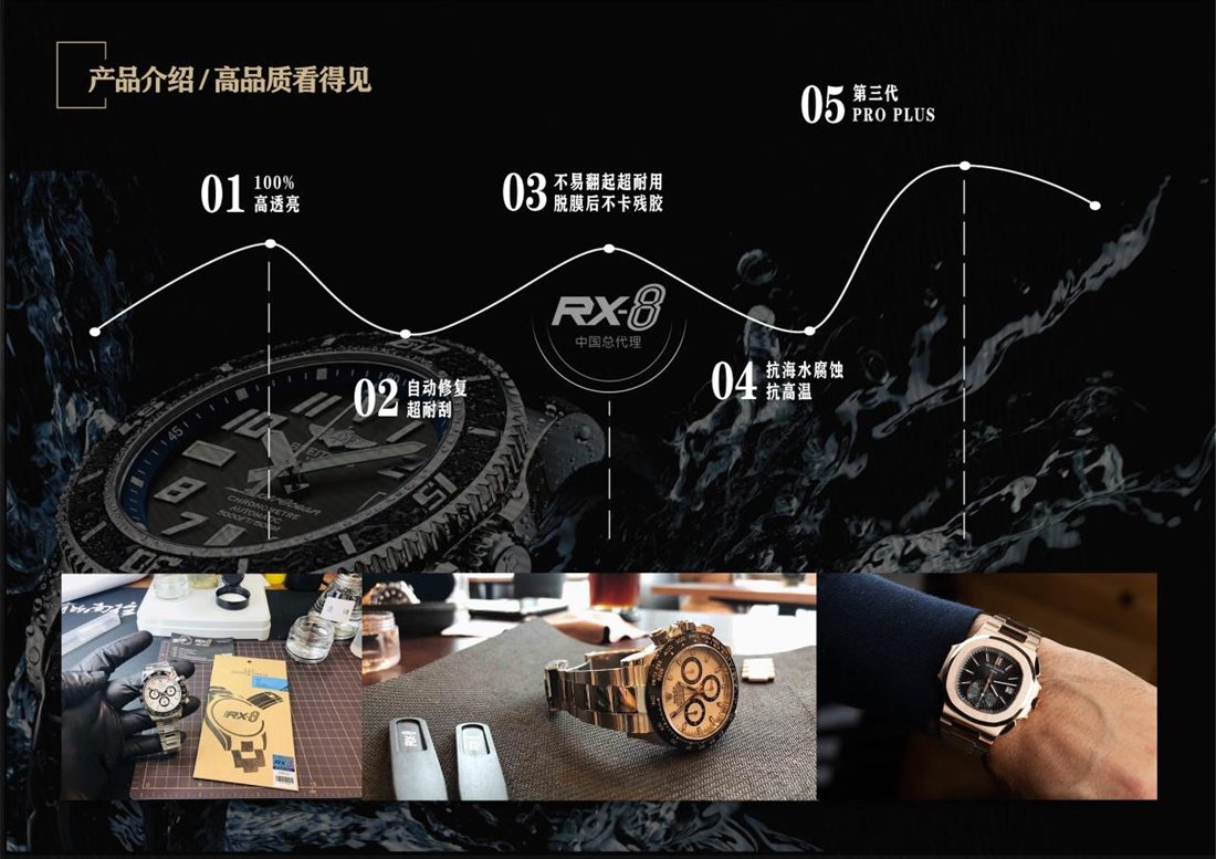 腕表贴膜施工细节
